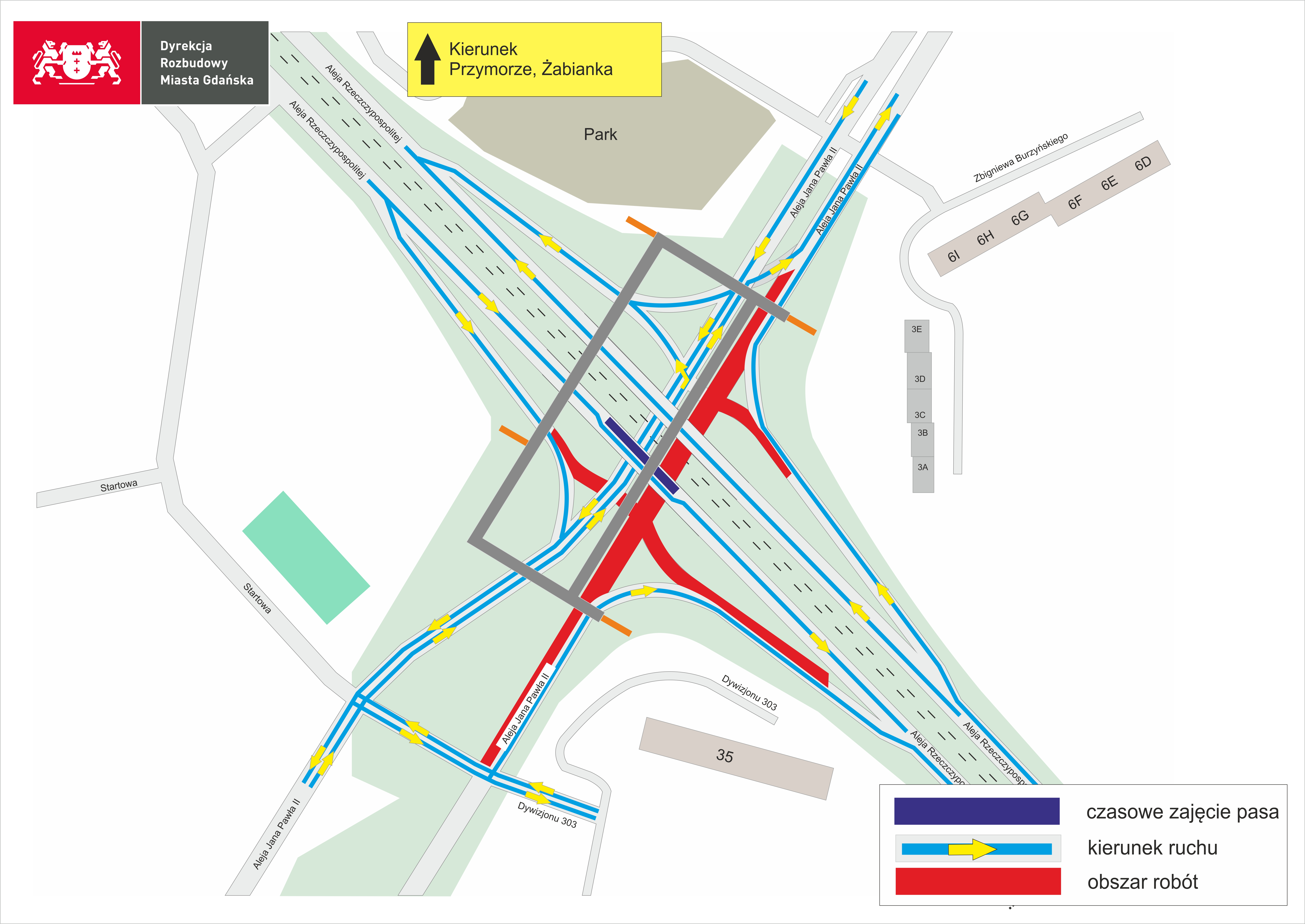 Kładka Zaspa 1.12 lewy pas wrzeszcz