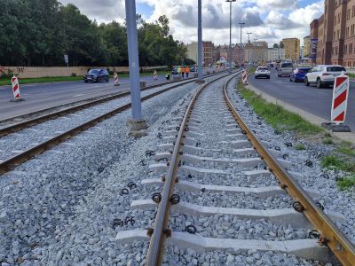 Przebudowa torowiska na Podwalu Przedmiejskim i przebudowa mostu nad Starą Motławą
