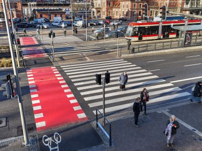 Budowa  przejścia naziemnego przy dworcu Gdańsk Główny