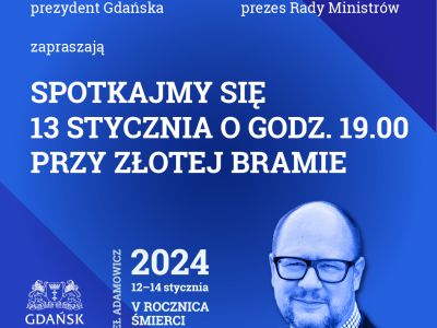 5 rocznica śmierci prezydenta Pawła Adamowicza